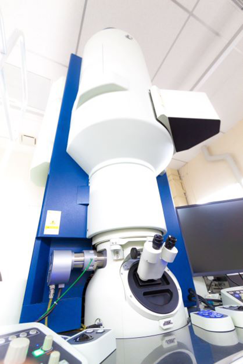 広電圧超高感度原子分解能電子顕微鏡